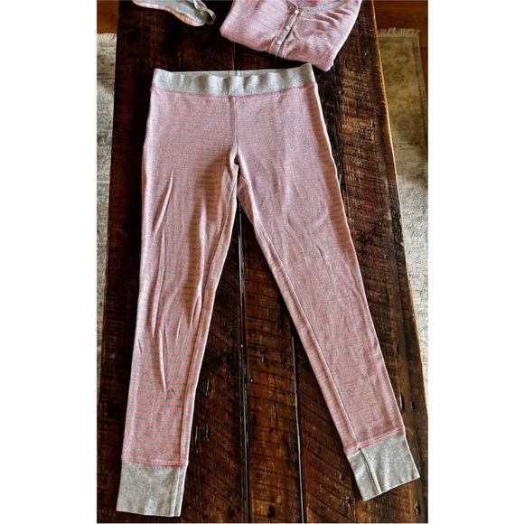 Victoria’s Secret Striped Pink and Gray Pajama Set with Eye Mask - Picture 3 of 10